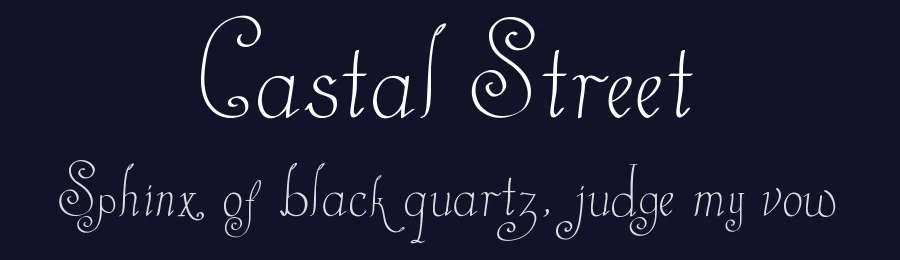 Castal Street by Heather T. — Decorative Font — thumbnail 2
