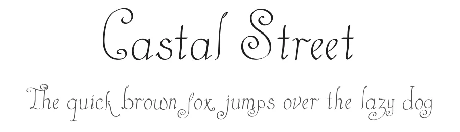 Castal Street by Heather T. — Decorative Font