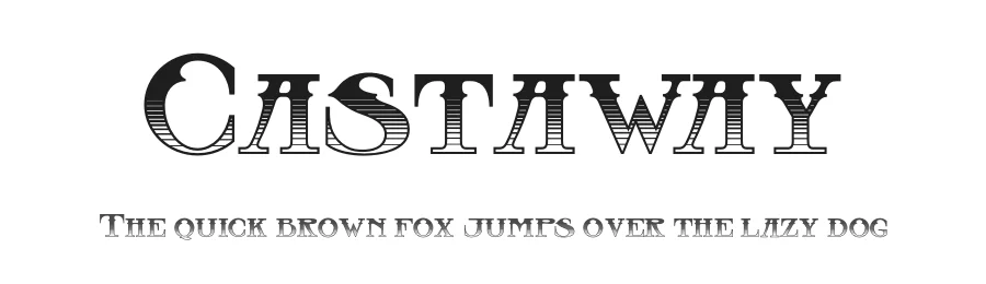 Castaway by SleepyGecko — Decorative Font
