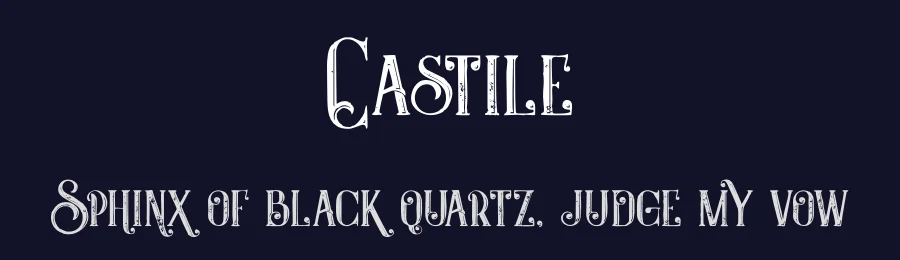 Castile by Peter Olexa — Decorative Font — thumbnail 2