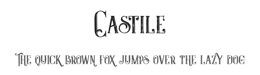 Castile by Peter Olexa β Decorative Font