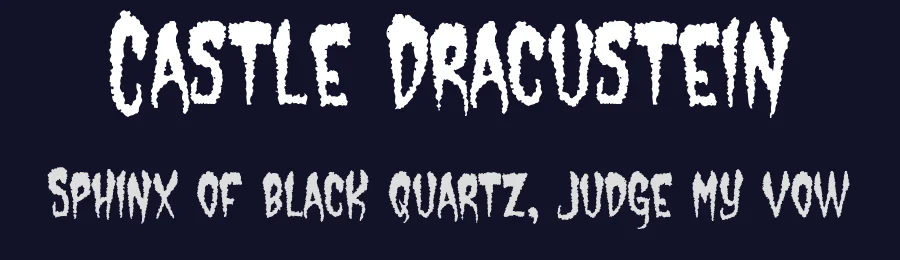 Castle Dracustein by Sinister Fonts — Decorative Font — thumbnail 2