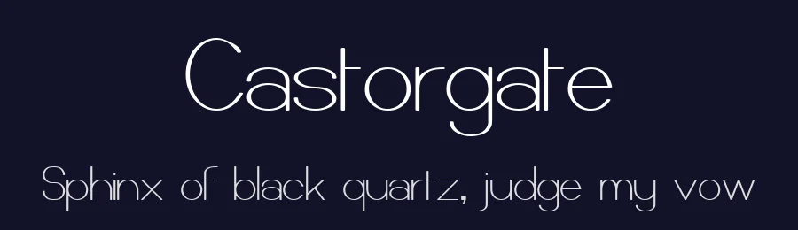Castorgate by GemFonts / Typotheticals — Sans Serif Font — thumbnail 2