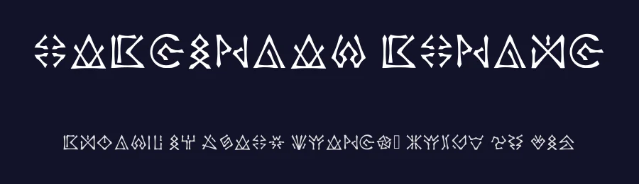 Castorian Script by Aemilius Ranta Dyabell — Dingbats Font — thumbnail 2