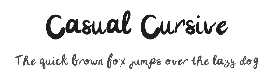 Casual Cursive