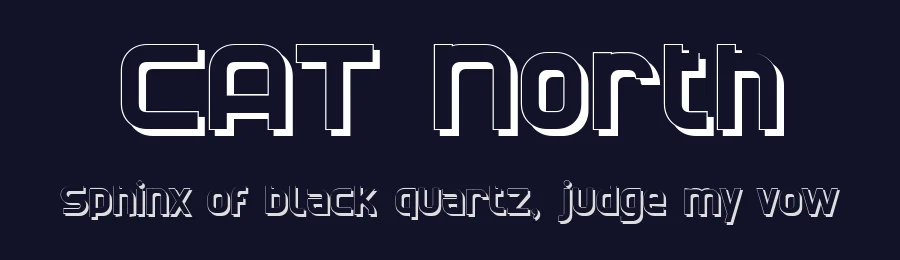 CAT North by Peter Wiegel — Display Font — thumbnail 2