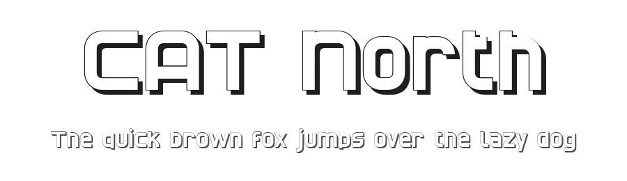 CAT North by Peter Wiegel — Display Font