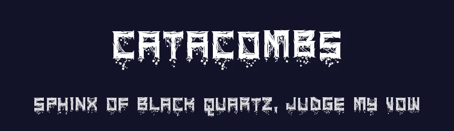 Catacombs by ToughCrest — Decorative Font — thumbnail 2