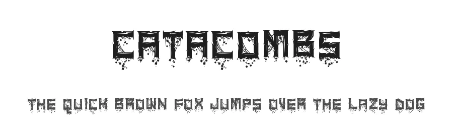 Catacombs by ToughCrest — Decorative Font