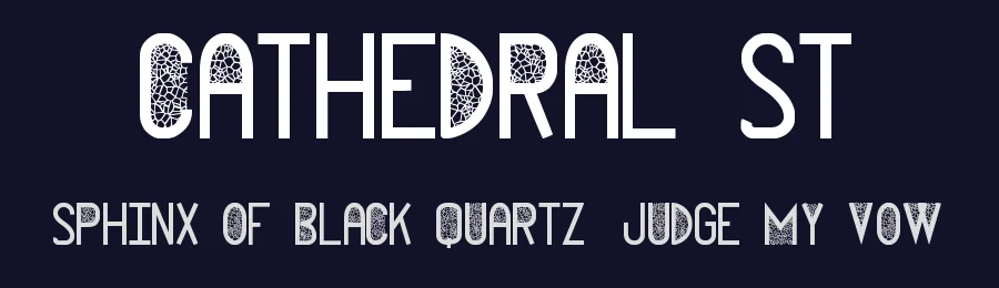 Cathedral ST by Southype — Decorative Font — thumbnail 2