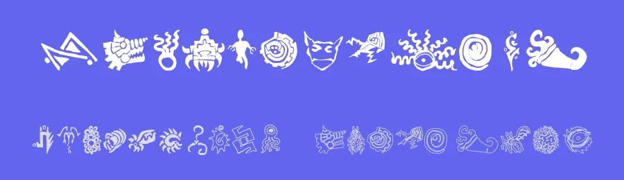 Cathzulu Extraz by Omega Font Labs — Dingbats Font — thumbnail 3