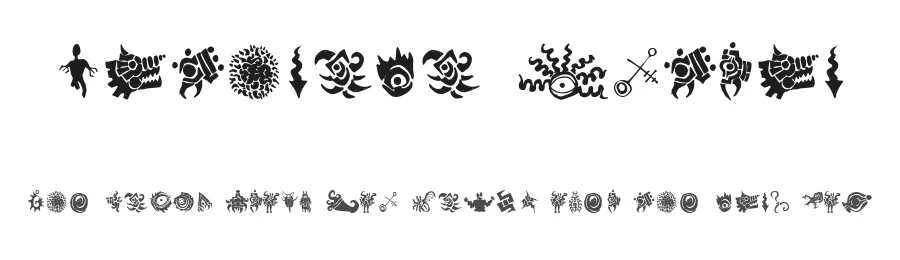 Cathzulu Extraz by Omega Font Labs — Dingbats Font