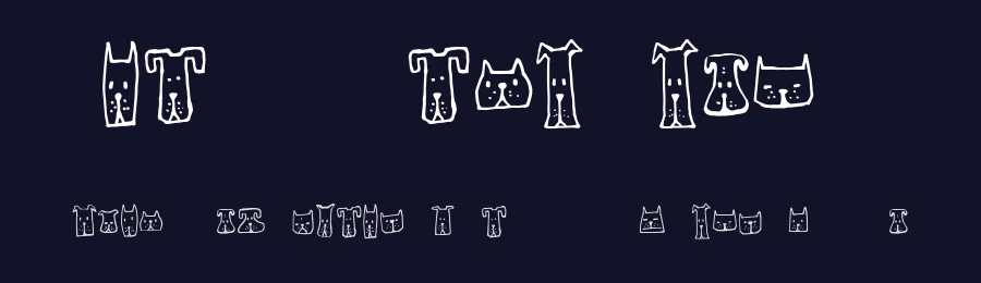 Cats and Dogs by Vladimir Nikolic — Dingbats Font — thumbnail 2
