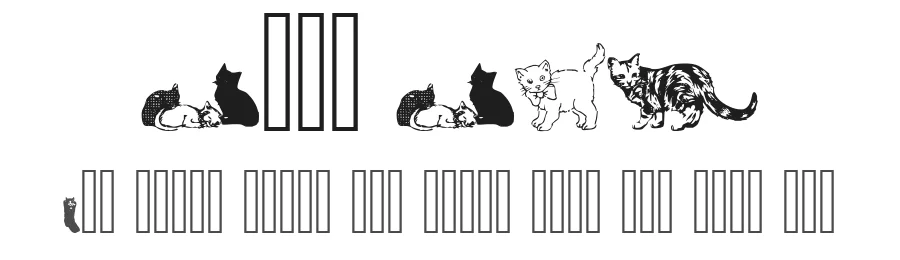 Cats CSP by CSP Backgrounds β Dingbats Font
