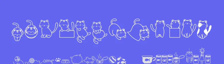 Cats Lover by lolisfresh — Dingbats Font — thumbnail 3