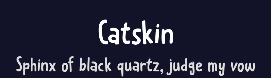 Catskin by Hanoded — Decorative Font — thumbnail 2