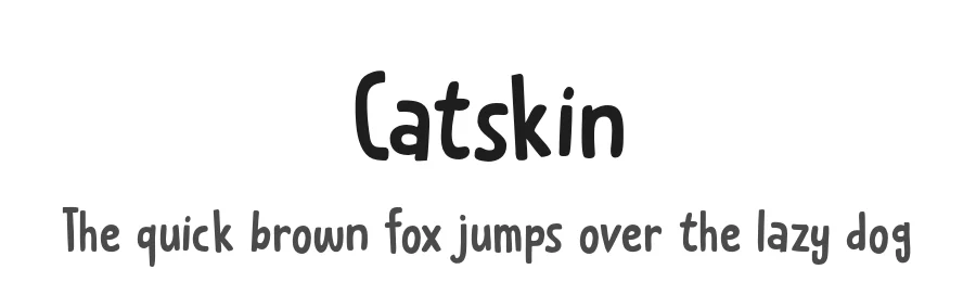 Catskin by Hanoded — Decorative Font