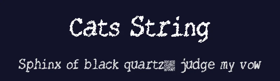 Cats String by Xerographer Fonts — Decorative Font — thumbnail 2