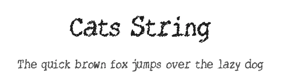 Cats String