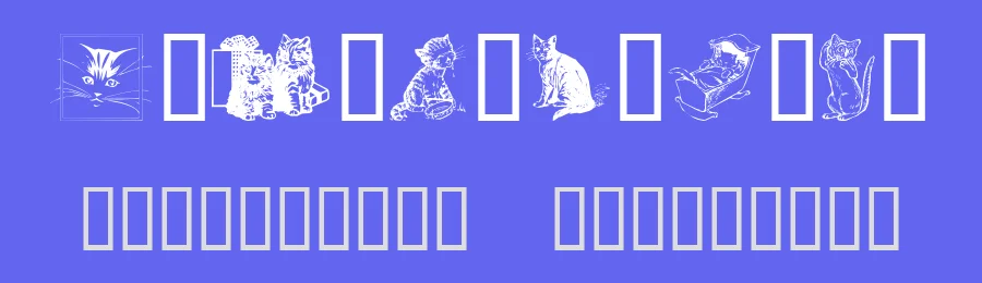 Catt Art by GemFonts / Typotheticals — Dingbats Font — thumbnail 3