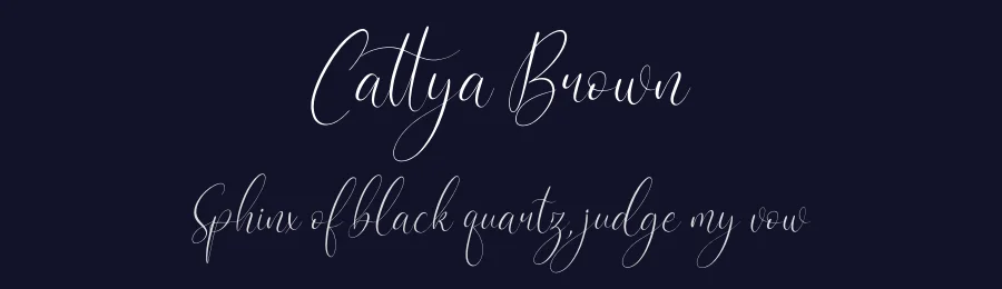 Cattya Brown by Perspectype Studio - Letterena.com — Script Handwritten Font — thumbnail 2