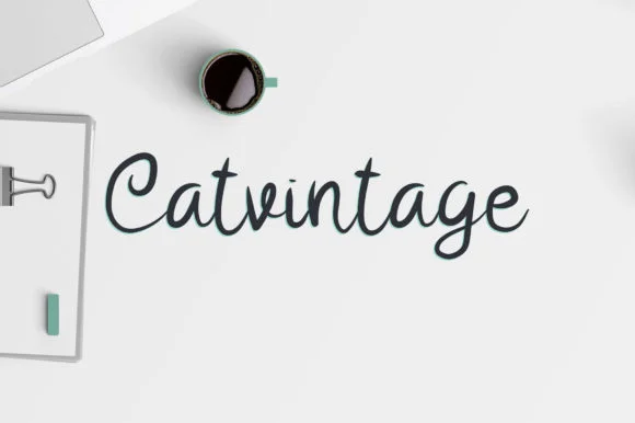 Catvintage Font by Lambemu Yoyo — Script Handwritten Font