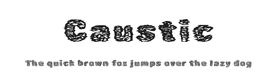Caustic by Xerographer Fonts — Decorative Font