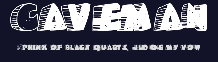 Caveman by Fontalicious — Decorative Font — thumbnail 2