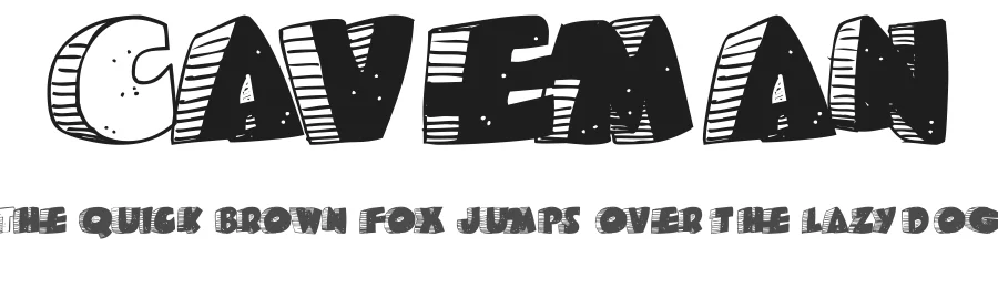 Caveman by Fontalicious β Decorative Font