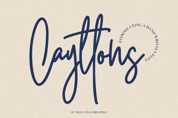Cayttons Font by Maulana Creative — Script Handwritten Font