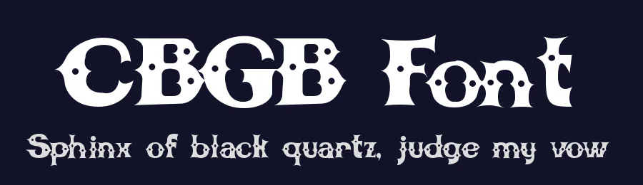 CBGB Font by Gaut Fonts — Decorative Font — thumbnail 2