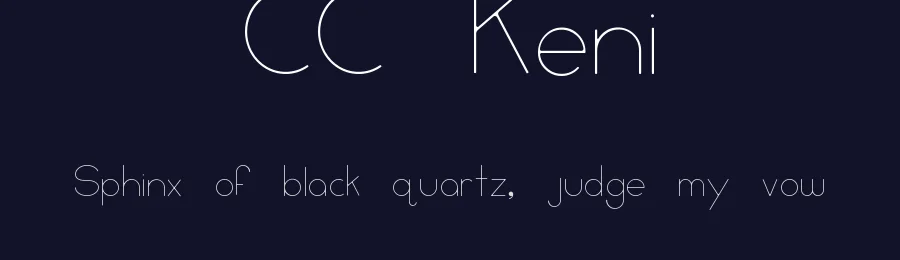 CC Keni by CC Creative Company — Sans Serif Font — thumbnail 2