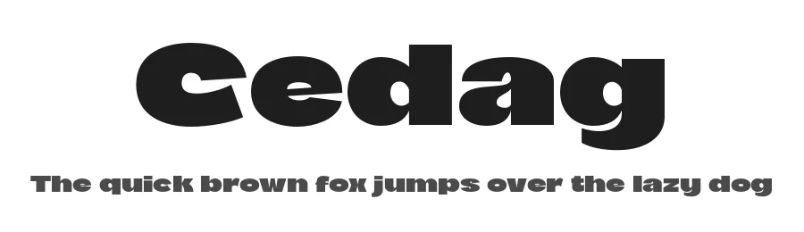 Cedag by productype.com — Sans Serif Font