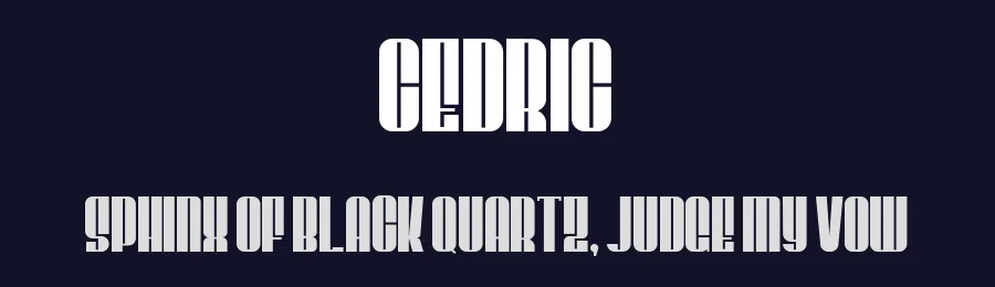 Cedric by Alexa — Decorative Font — thumbnail 2