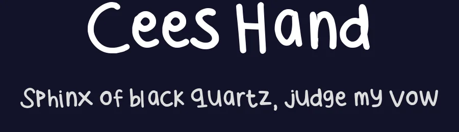 Cees Hand by Nancy Chen — Script Handwritten Font — thumbnail 2