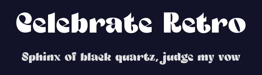 Celebrate Retro by 177Studio — Decorative Font — thumbnail 2