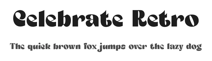 Celebrate Retro by 177Studio — Decorative Font