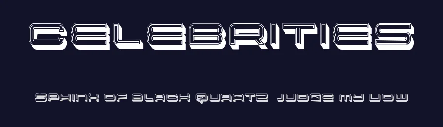 Celebrities by Vladimir Nikolic — Decorative Font — thumbnail 2