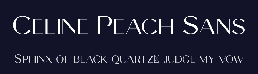 Celine Peach Sans by Craft Supply Co. — Sans Serif Font — thumbnail 2
