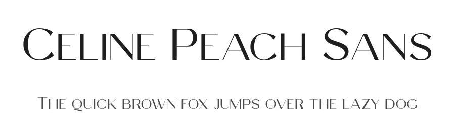 Celine Peach Sans by Craft Supply Co. — Sans Serif Font