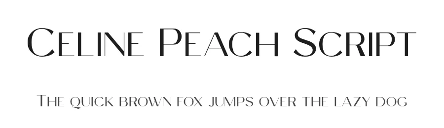 Celine Peach Script