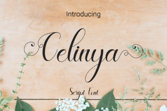 Celinya Font by RoninDesign โ Script Handwritten Font