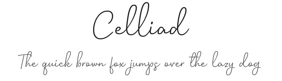 Celliad by Lafontype — Script Handwritten Font