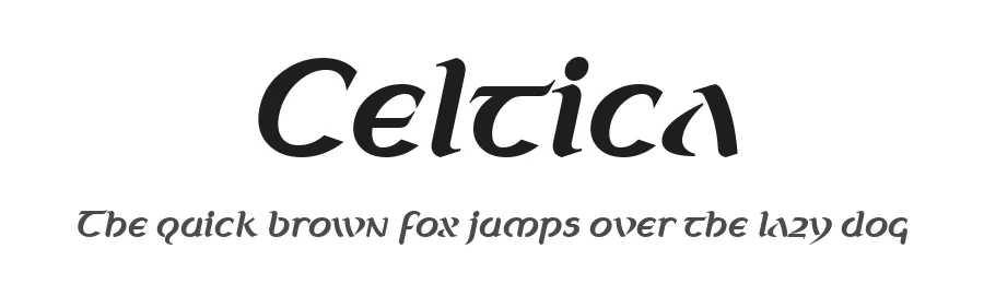 Celtica by Wojciech Kalinowski — Blackletter Font