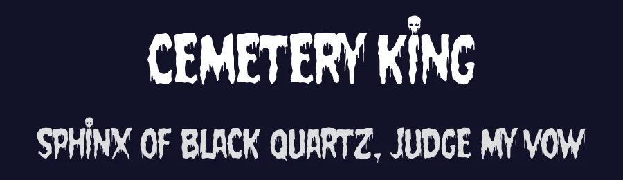 Cemetery King by Woodcutter — Decorative Font — thumbnail 2