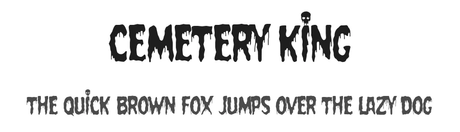 Cemetery King by Woodcutter — Decorative Font