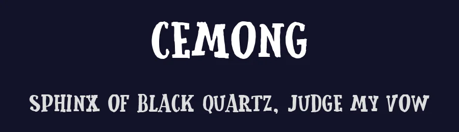 Cemong by Adien Gunarta — Decorative Font — thumbnail 2