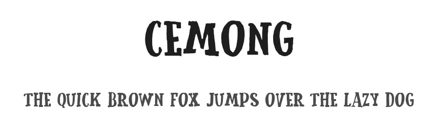 Cemong by Adien Gunarta — Decorative Font