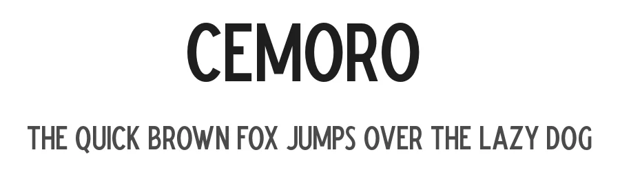 Cemoro by Angin Studio — Sans Serif Font