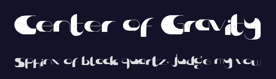 Center of Gravity by Kate Goodridge — Decorative Font — thumbnail 2